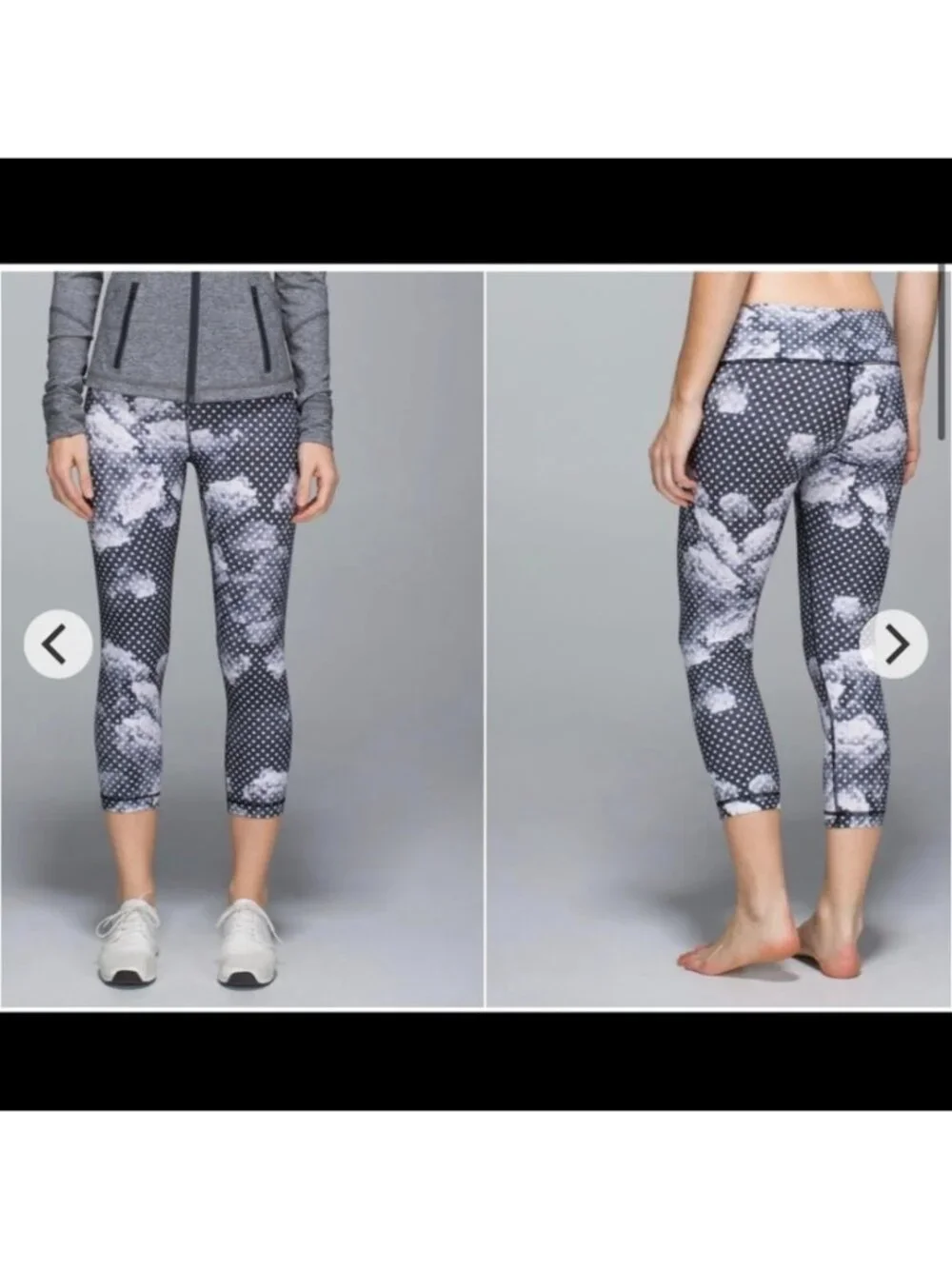 Lululemon Wunder Under Crop II *Full-On Luon Dottie Dream Rose Neutral Blush Bl